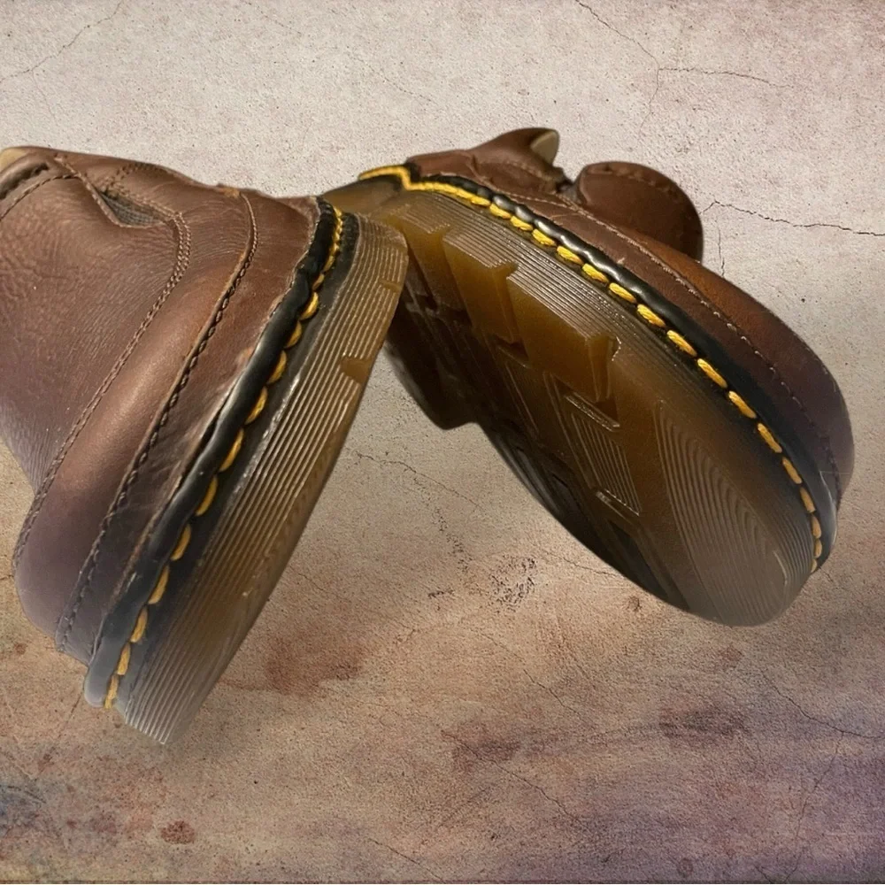 Dr. Martens Men's Orson Brown Leather Slip-On Loafers Size 8 - 11198 - AW004